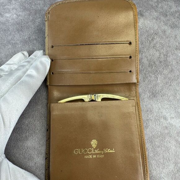 Rare Gucci Vintage Interlocking Gg Clutch Wallet - Picture 7 of 12